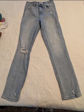 Altar'd State Light Blue Distressed Skinny Jeans